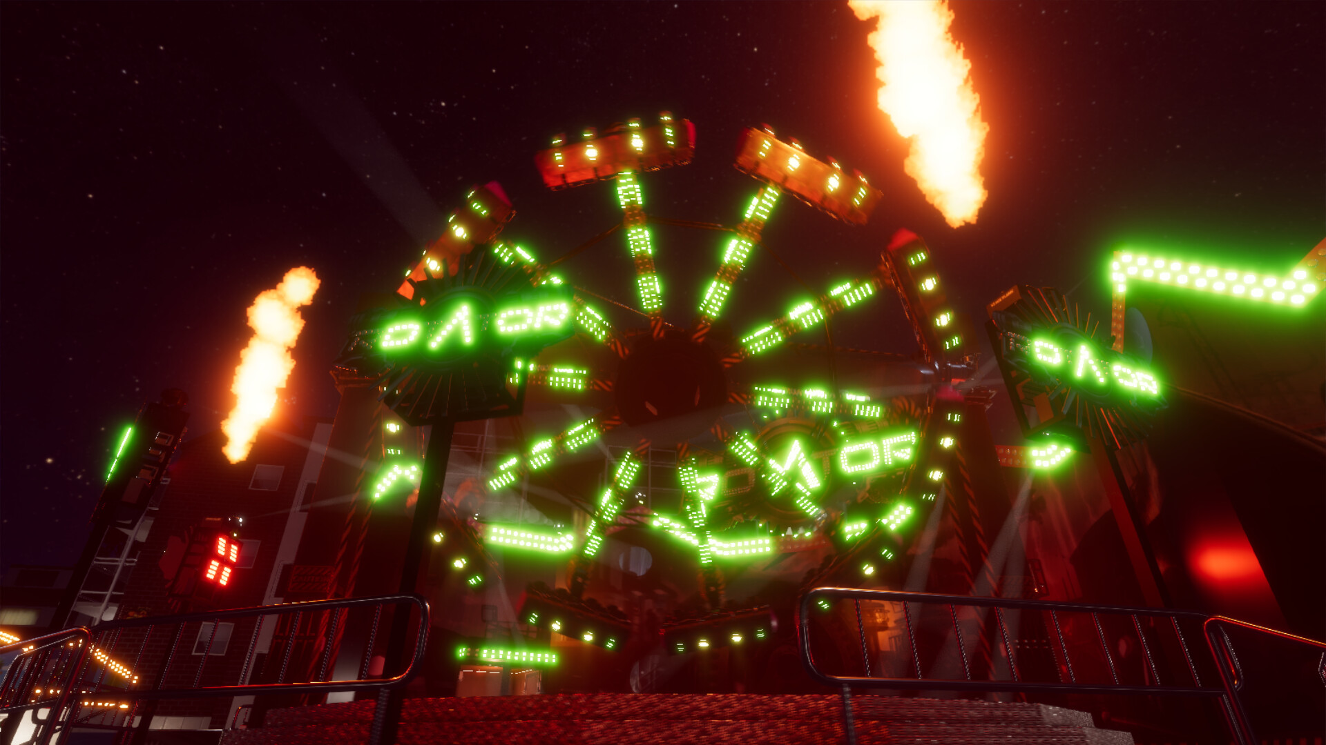 Exciting Rollercoaster View